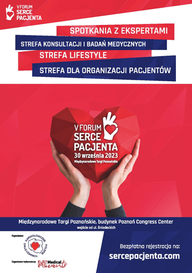 V Forum Serce Pacjenta rusza 30 września 2023 roku w Poznaniu