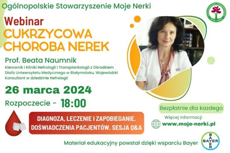 ZAPROSZENIE NA WEBINAR – CUKRZYCOWA CHOROBA NEREK
