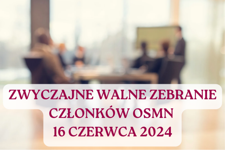 ZAWIADOMIENIE O ZWYCZAJNYM WALNYM ZEBRANIU CZŁONKÓW