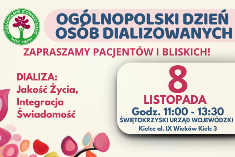 ZAPROSZENIE NA KONFERENCJĘ Z OKAZJI IV OGÓLNOPOLSKIEGO DNIA OSÓB DIALIZOWANYCH – INFORMACJA PRASOWA – PROGRAM WYDARZENIA