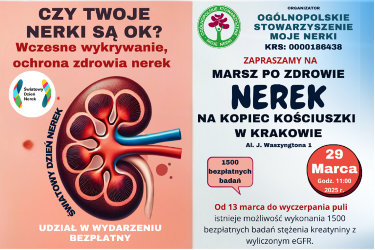 ŚWIATOWY DZIEŃ NEREK NA KOPCU KOŚCIUSZKI W KRAKOWIE – 29 MARCA 2025 R. (SOBOTA)