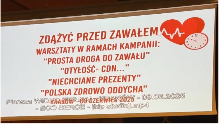 OGÓLNOPOLSKIE STOWARZYSZENIE MOJE NERKI NA WARSZTATACH „PROSTA DROGA DO ZAWAŁU” I „OTYŁOŚĆ CDN…”